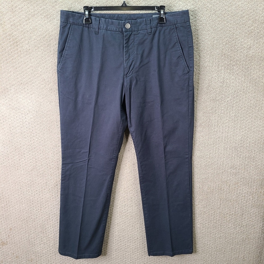 Bonobos Pants Mens 36x30 Gray Straight Fit Cotton Stretch Chino Casual
